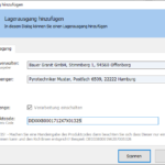 Lagerausgang hinzufügen