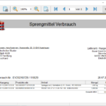Verbrauch Druckvorschau