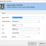 Lagerverwalter Adresse