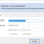 XML-Import Stichprobe